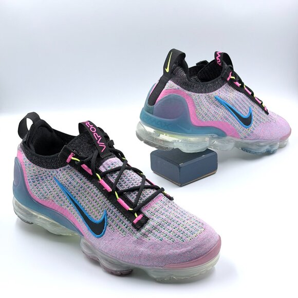 Nike Vapormax Flyknit 2021 Pink Blast Blue - Picture 6 of 12
